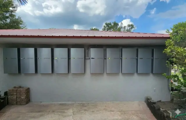 May Electric Solar battery installation — Enphase 5p 50kWh Outdoor clean